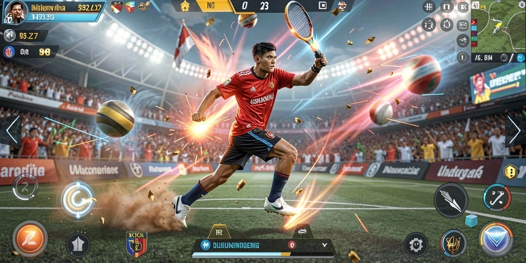Tampilan antarmuka yang menarik untuk pengalaman bermain yang baik.