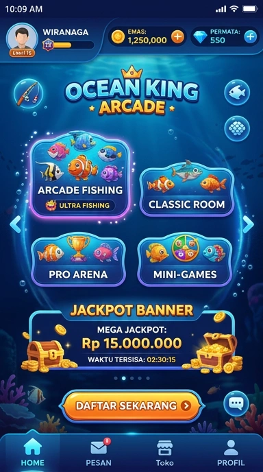 Cuplikan layar menu unduhan wiranaga untuk perangkat Android